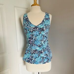 Lilly Pulitzer Gigi Tank Top | Hey Bay Bay Print | Size Small